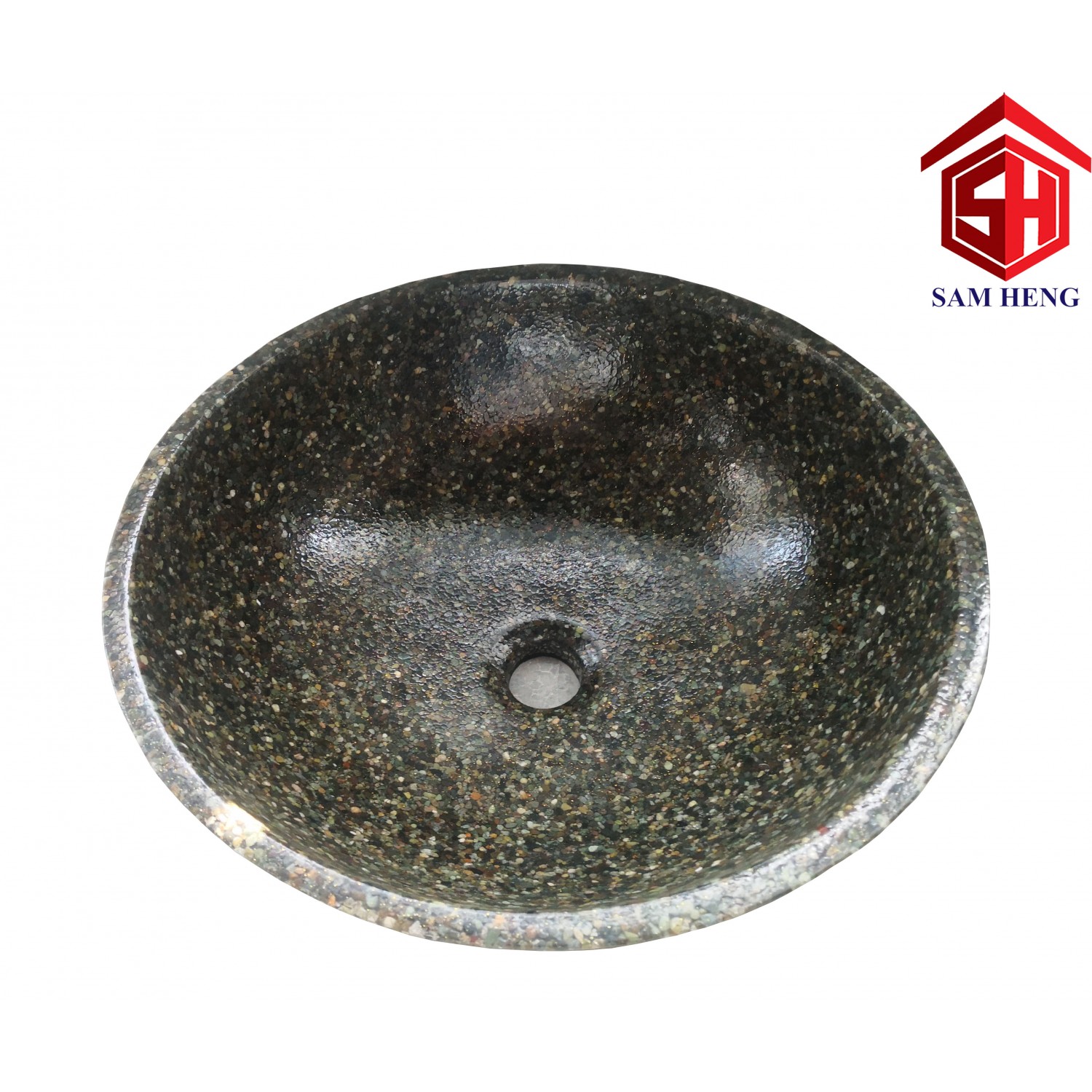 ROUND PEBBLE BASIN - BLACK ROUND PEBBLE BASIN - BLACK