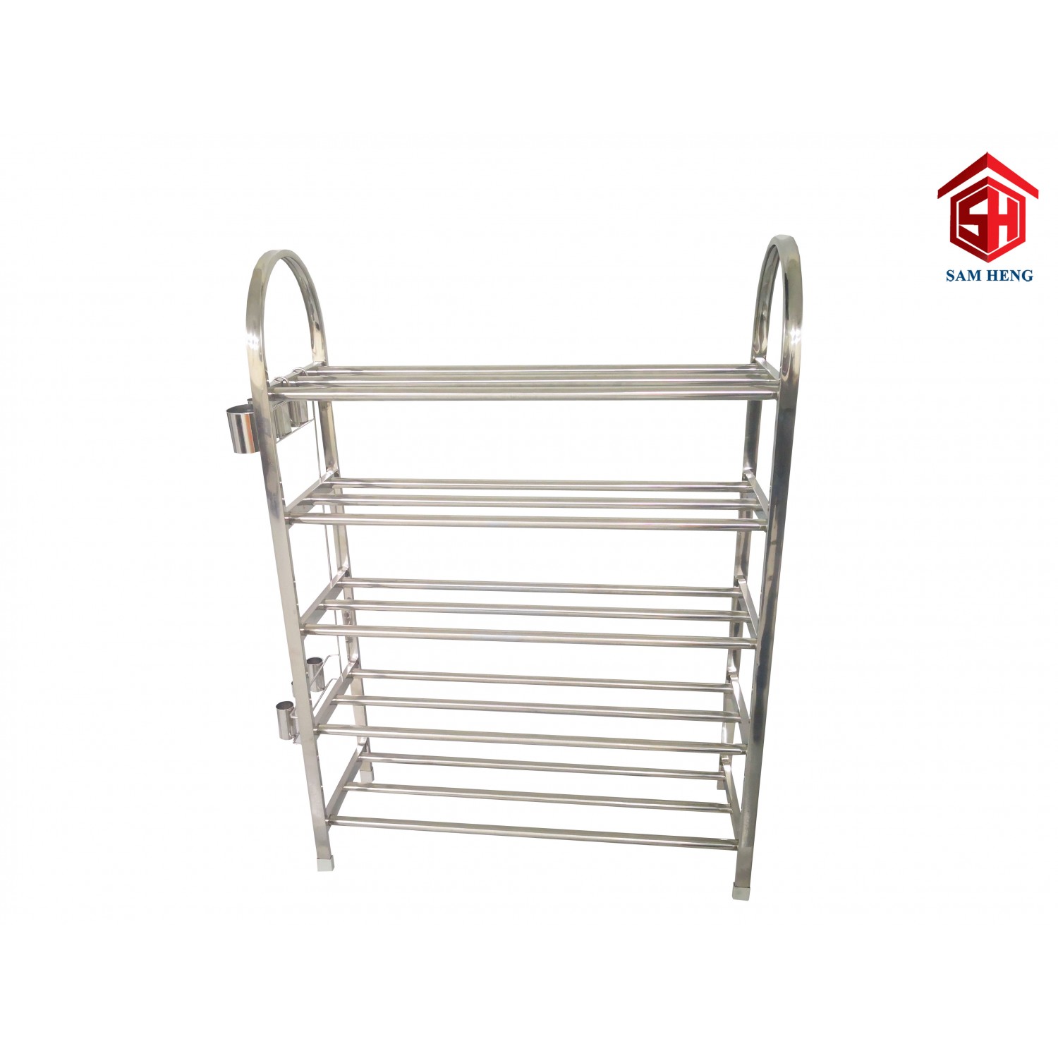 SHSR1005A 800mm 5-TIER STAINLESS STEEL SHOE RACK WITH UMBRELLA HOLDER SHSR1005A 800mm 5-TIER STAINLESS STEEL SHOE RACK WITH UMBRELLA HOLDER