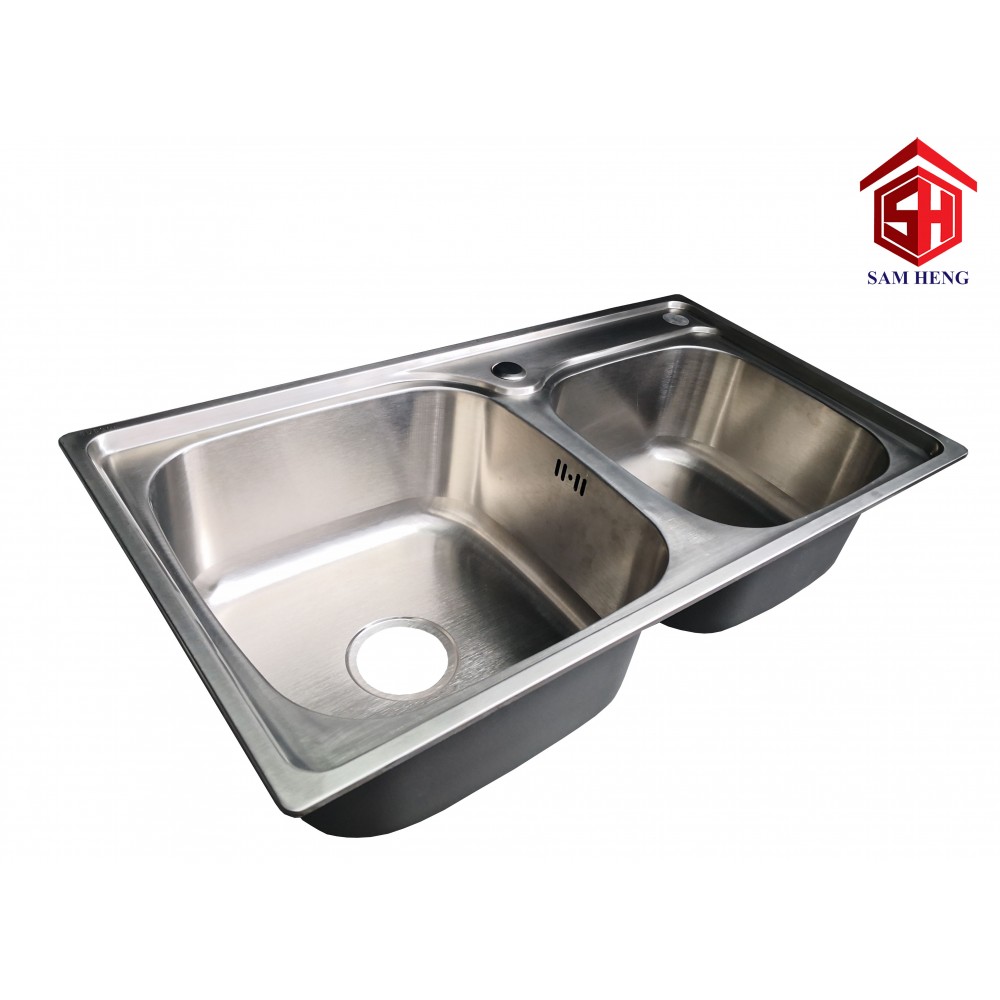 SAM HENG - DOUBLE BOWL 210mm(H)x780mm(W)x430mm(D)