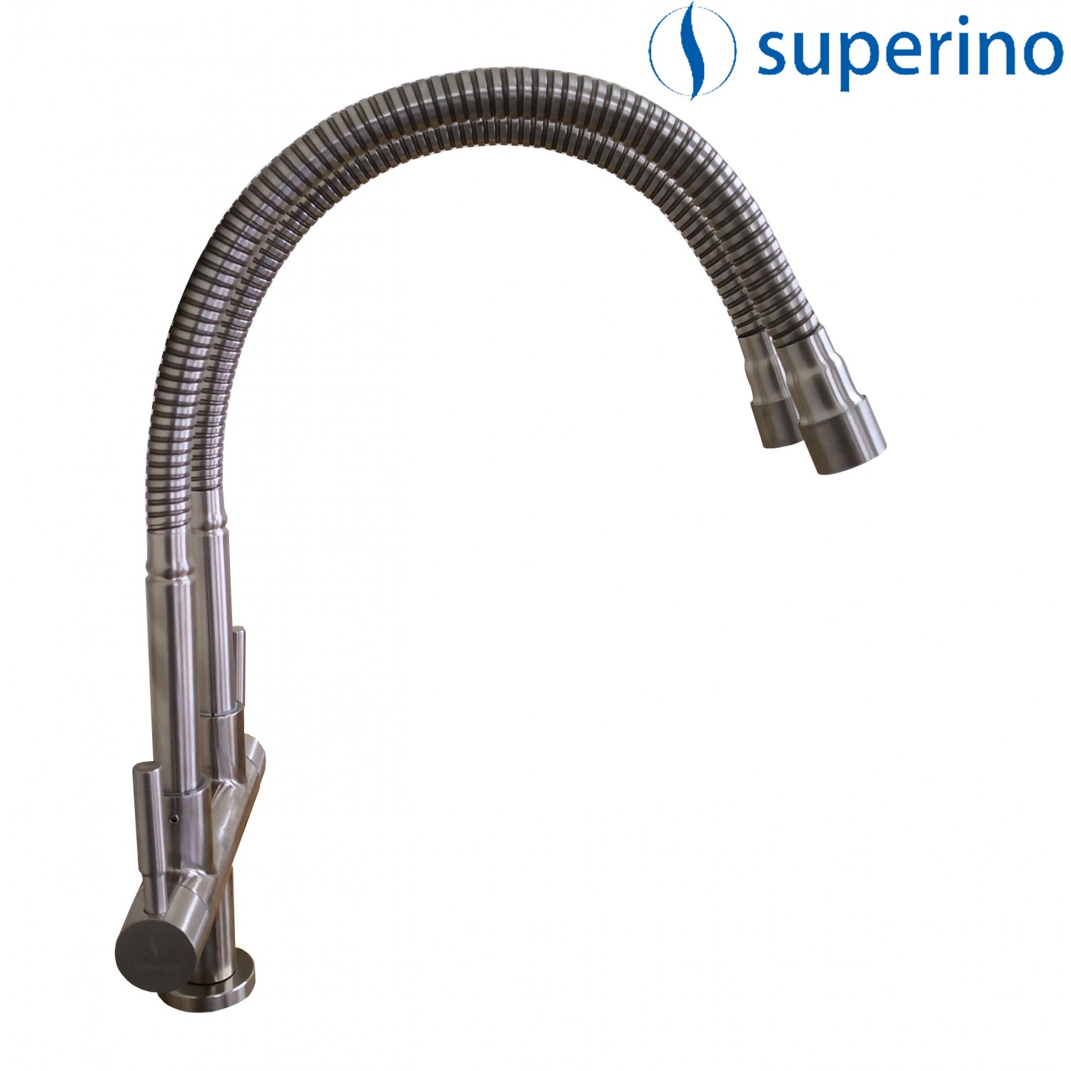 KITCHEN SINK PILLAR COLD TAP DOUBLE FLEXIBLE, SINGLE LEVER SATIN KITCHEN SINK PILLAR COLD TAP DOUBLE FLEXIBLE, SINGLE LEVER SATIN
