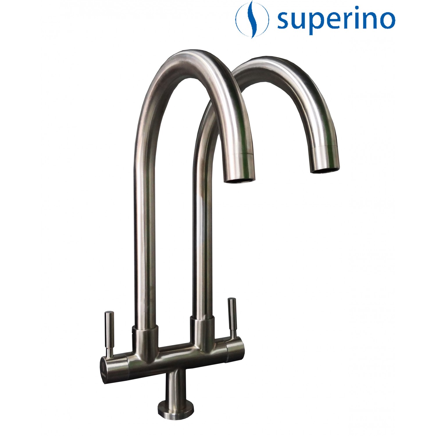 KITCHEN SINK PILLAR COLD TAP DOUBLE LEVER SATIN KITCHEN SINK PILLAR COLD TAP DOUBLE LEVER SATIN