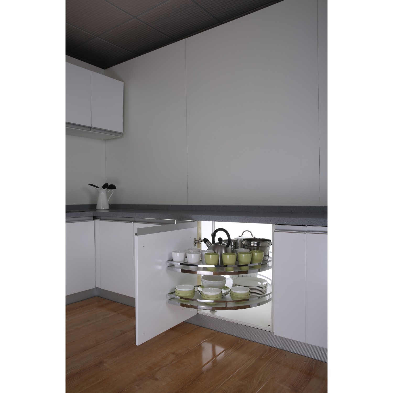 CABINET DOUBLE LAYER  ARCLIC SWIVEL OVAL BASKET CABINET DOUBLE LAYER  ARCLIC SWIVEL OVAL BASKET