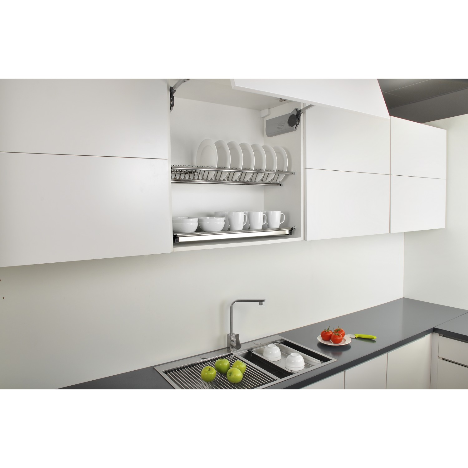 Sdr0160 600mm Kitchen Cabinet Dish Rack, Kitchen Cupboard Dish Shelf