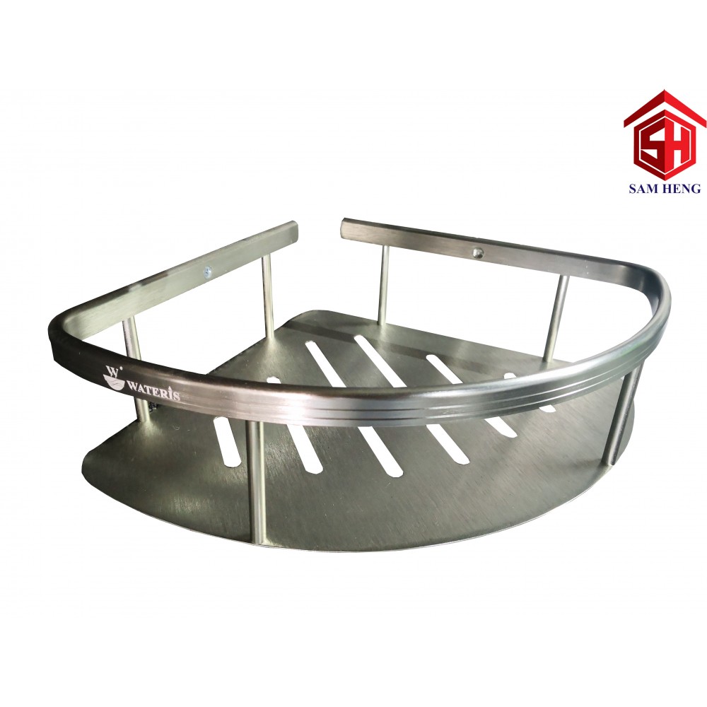 SINGLE ALUMINIUM CORNER BASKET