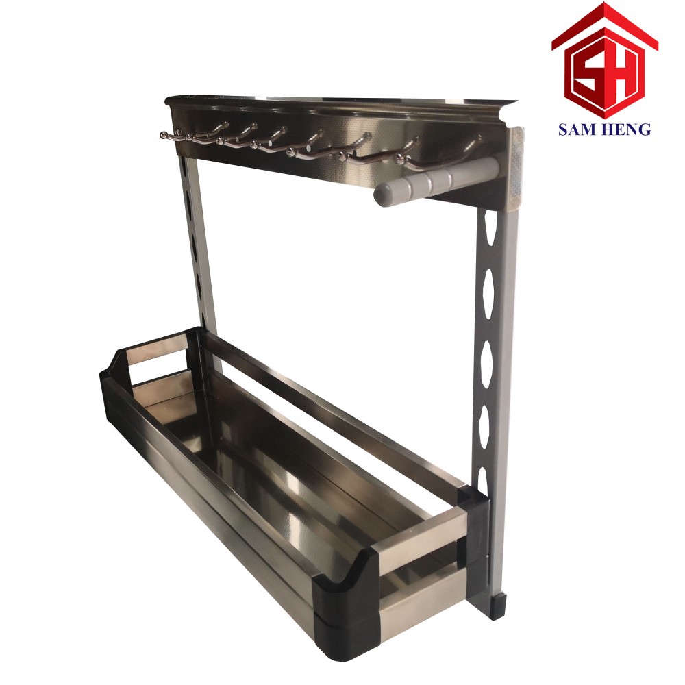 STAINLESS STEEL HOOK SIDE BASKET 