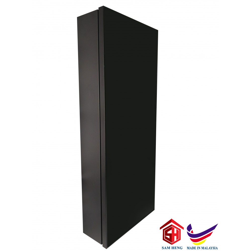 SMC-B4SC-B ALUMINIUM CABINET, MATTE BLACK 800mm(H)x325mm(W)x122mm(D) 