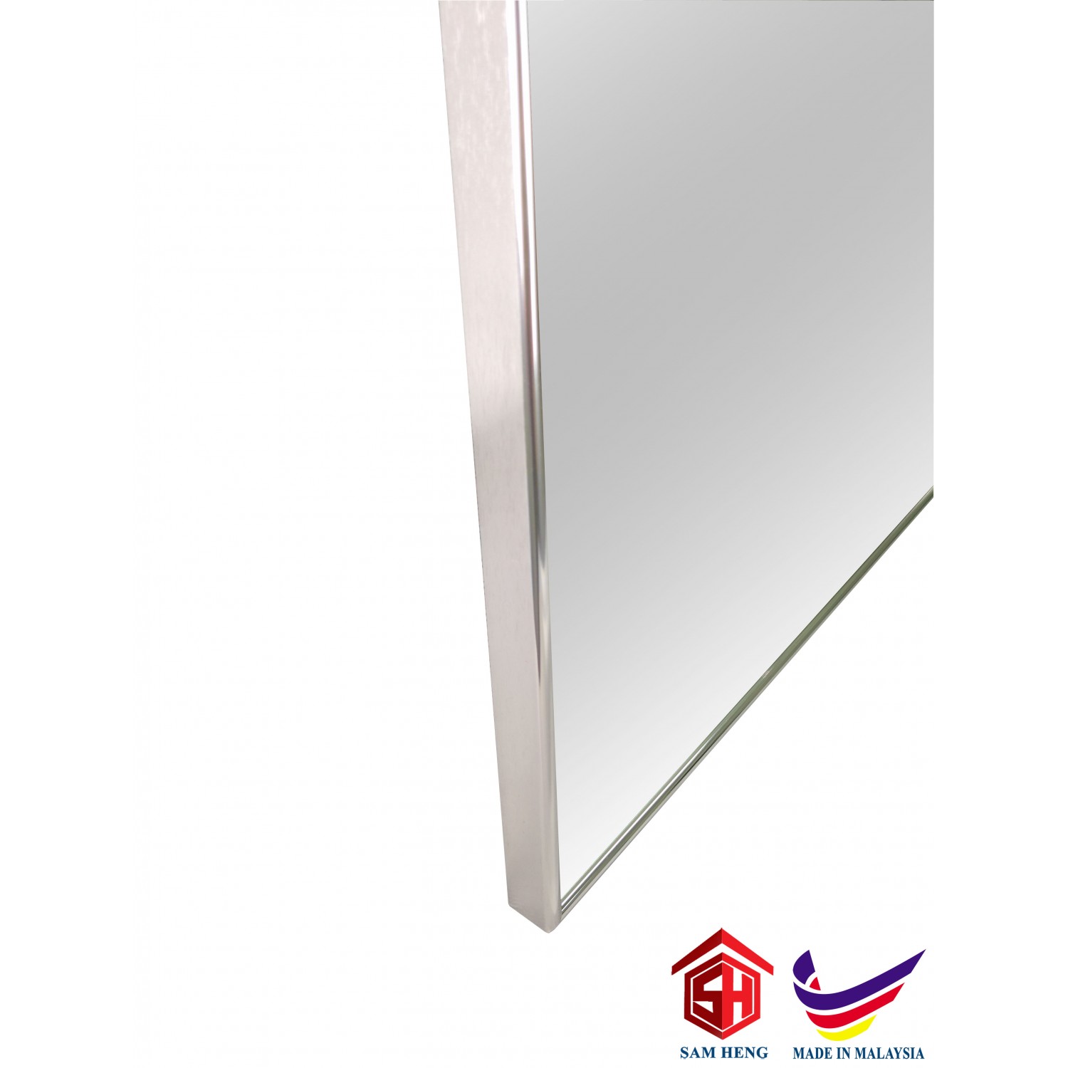 SMRS(S) ALUMINIUM MIRROR FRAME, HAIRLINE STAINLESS STEEL 595mm(H)x445mm(W)x21mm(D)  SMRS(S) ALUMINIUM MIRROR FRAME, HAIRLINE STAINLESS STEEL 595mm(H)x445mm(W)x21mm(D)