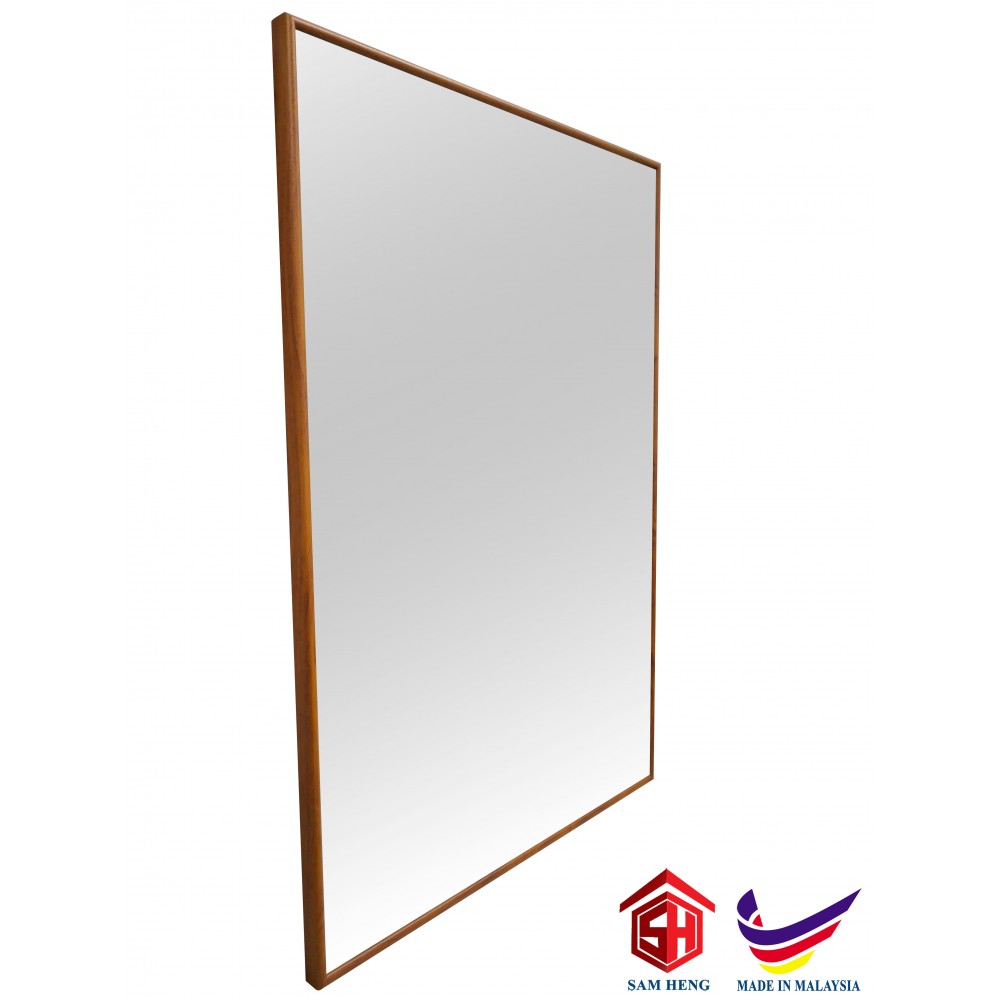 SMRLB(S) Bathroom Aluminium Mirror Frame,Powder Coated Sandblast Light Brown 595mm(H)x445mm(W)x21mm(D)/Bilik Mandi Aluminium Cermin Bingkai Bersalut Serbuk