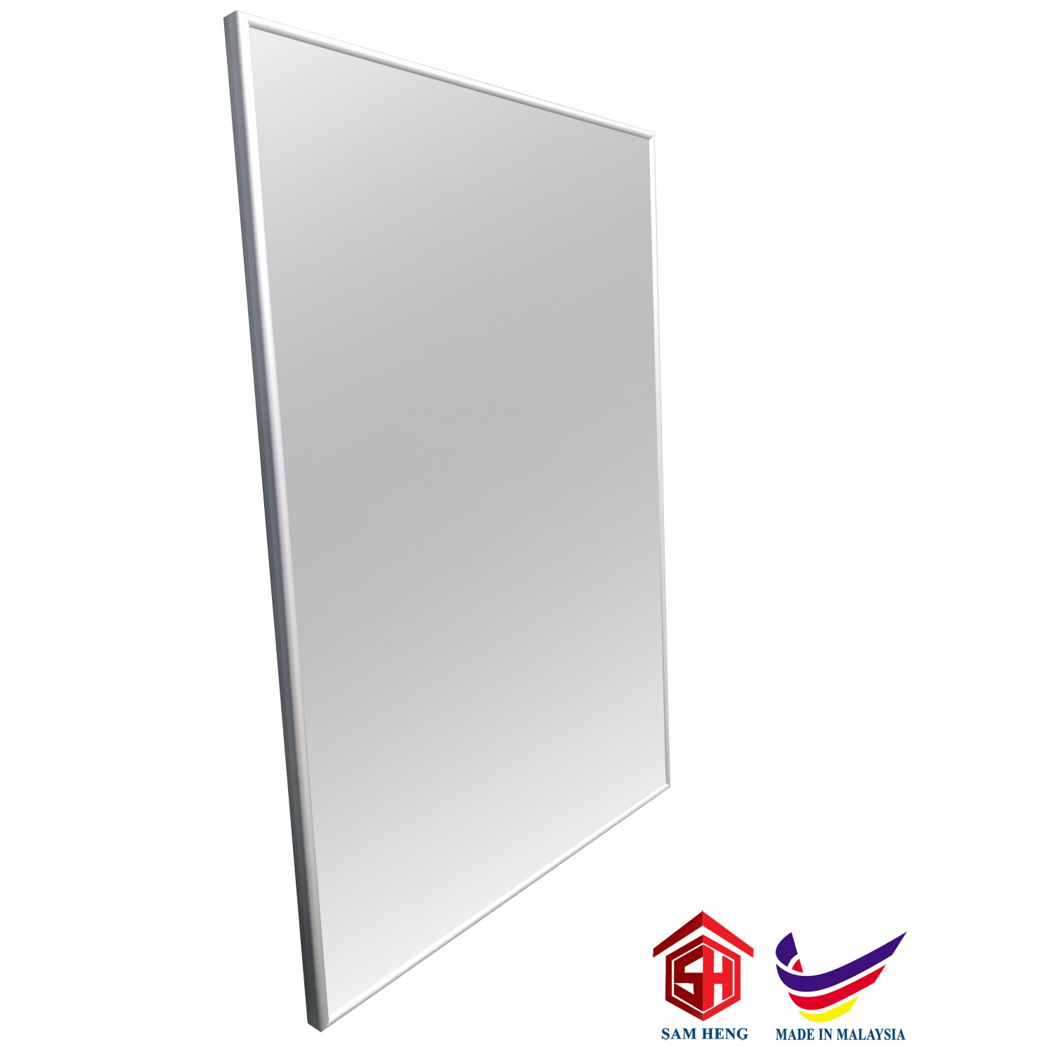 SMRNA(L) Bathroom Aluminium Mirror Frame,Silver NA 700mm(H)x500mm(W)x21mm(D)/Bilik Mandi Aluminium Cermin Bingkai 